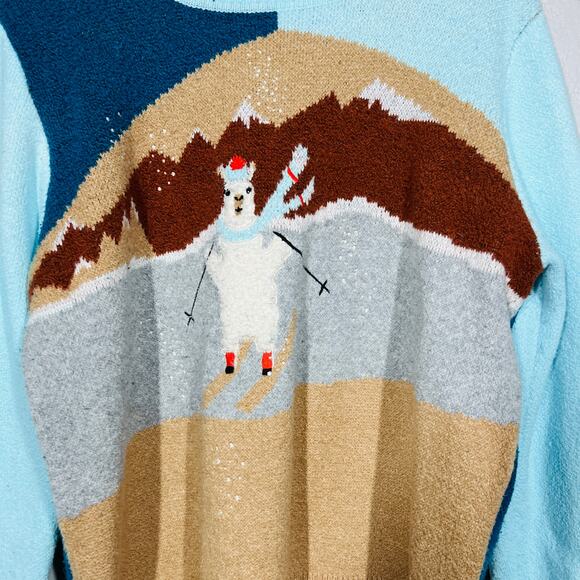 EV1 Alpaca Sweater HEavy Knit Crewneck Long Sleeve Casual Cute - XL - Picture 3 of 6